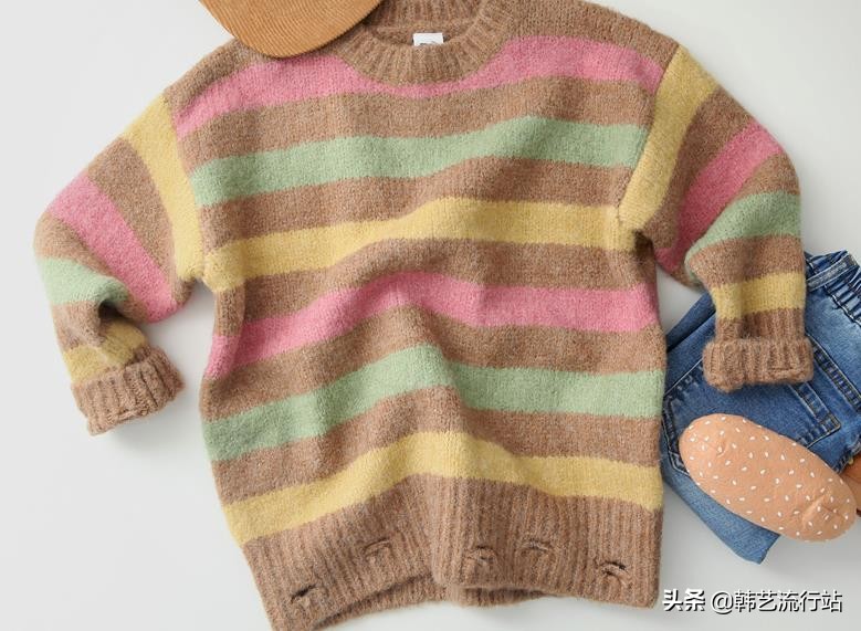 小个子针织毛衣推荐宽松中长款,最新款女士韩版手织毛衣18-21岁穿