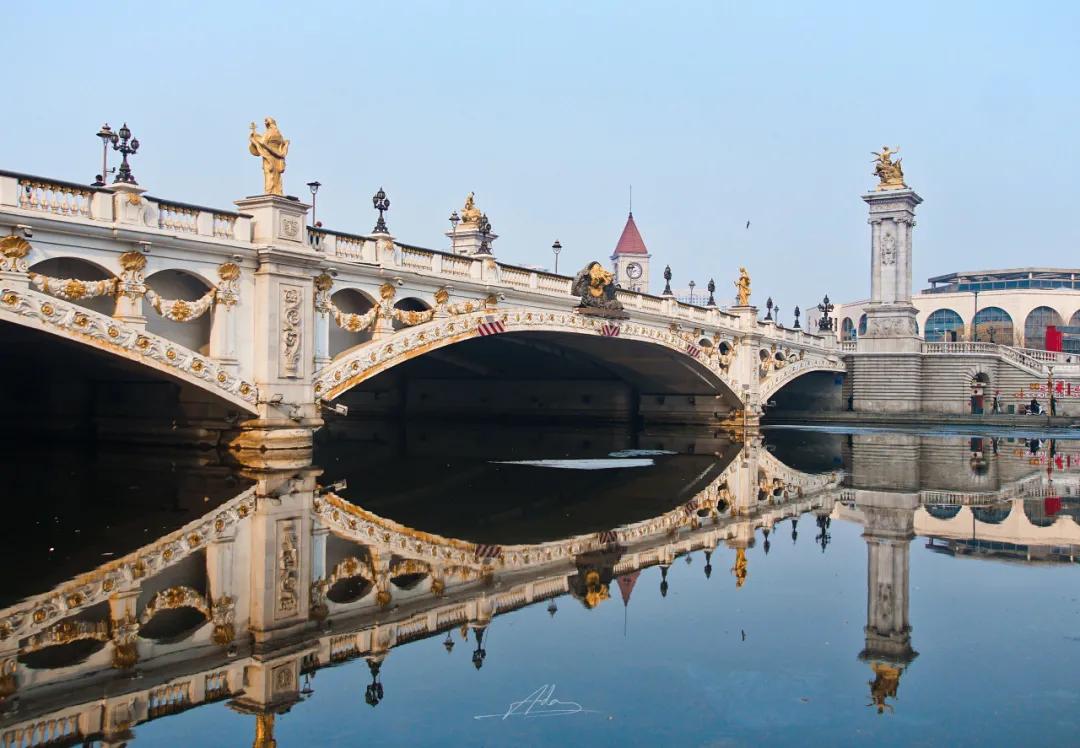 天津绝美夜拍,天津超美晚霞