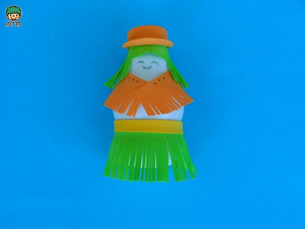 幼儿园元旦手工制作酸奶瓶,玻璃酸奶瓶子创意手工制作