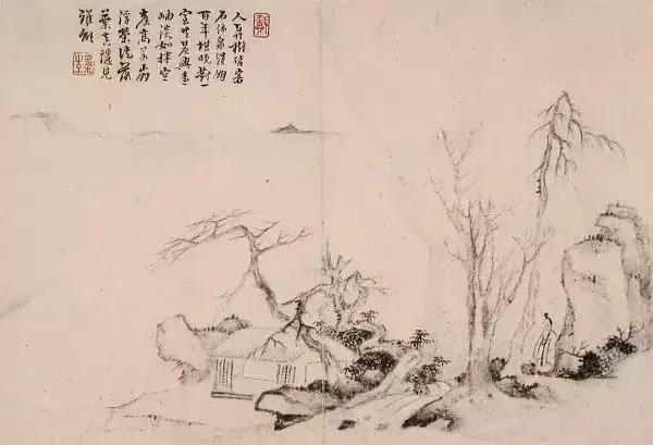 枯笔之境的书法作品,枯笔之境