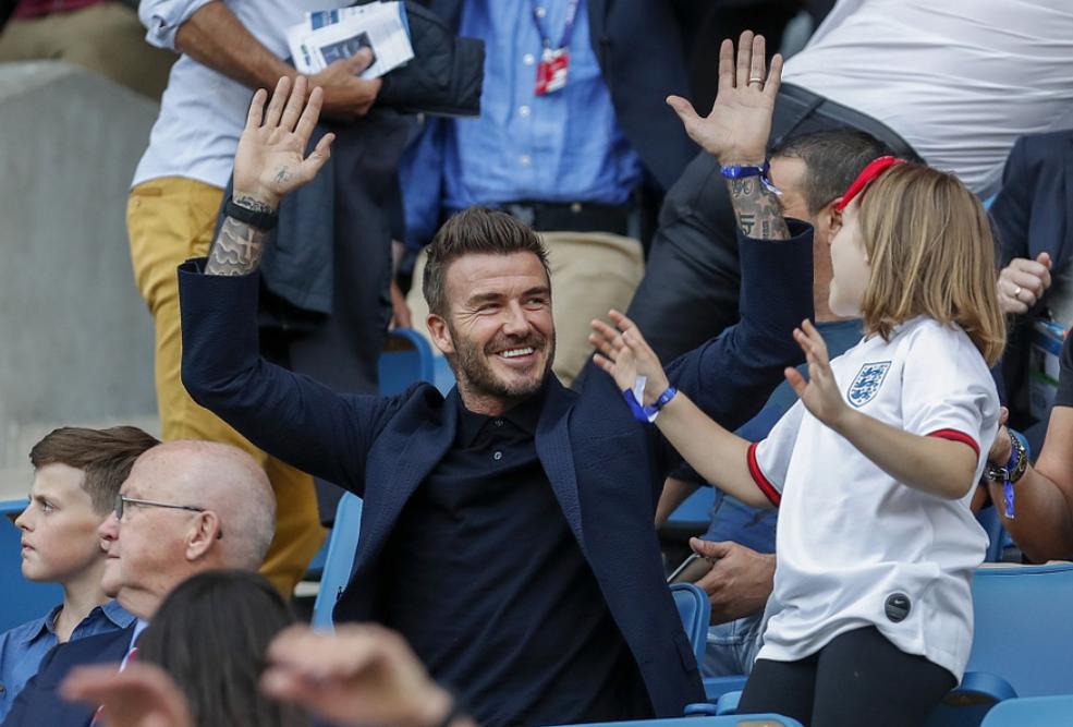 贝克汉姆小七亲吻,贝克汉姆与小七亲吻