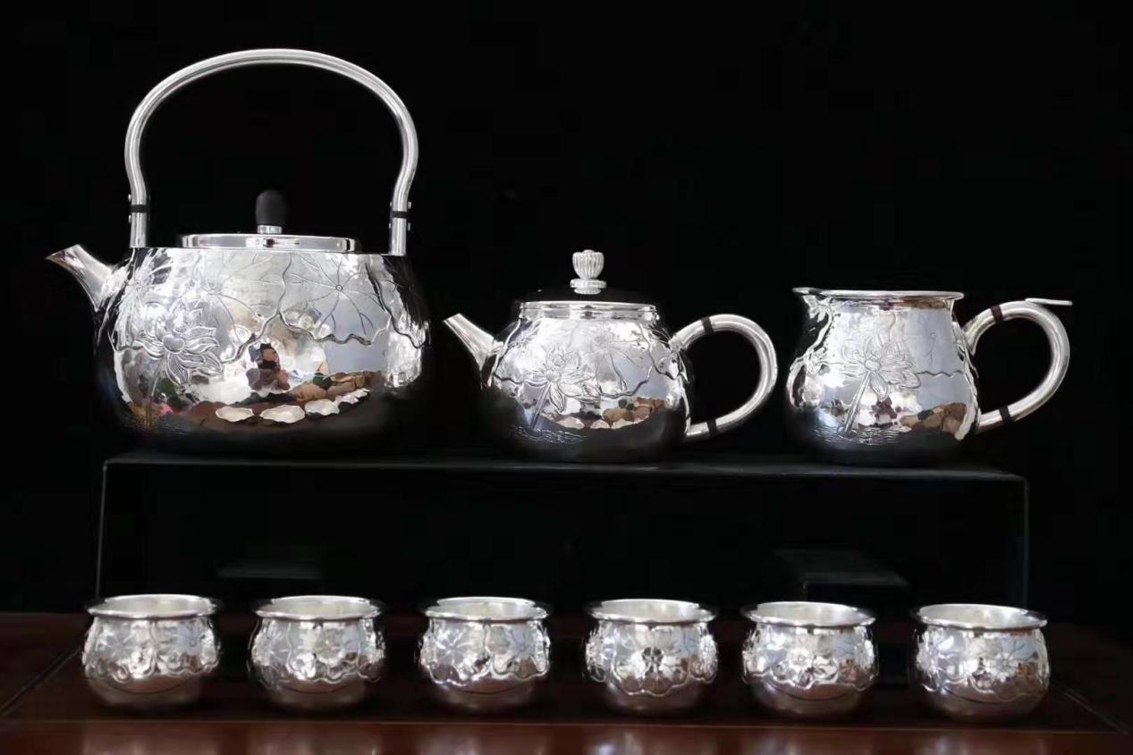 风景银壶,一壶一茶一世界原版