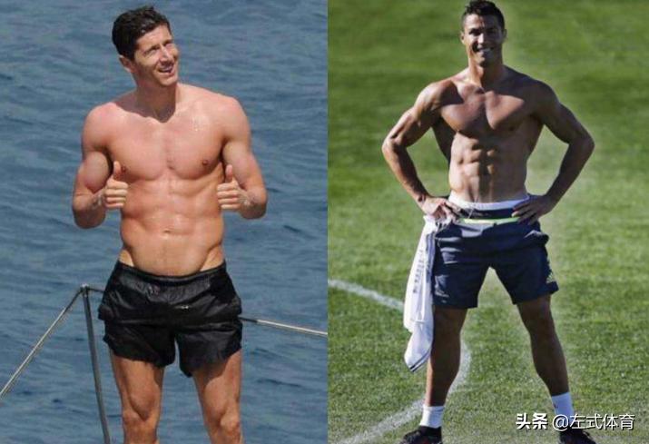 荷尔蒙炸裂!31岁莱万露恐怖麒麟臂:魔鬼筋肉人身材不输C罗