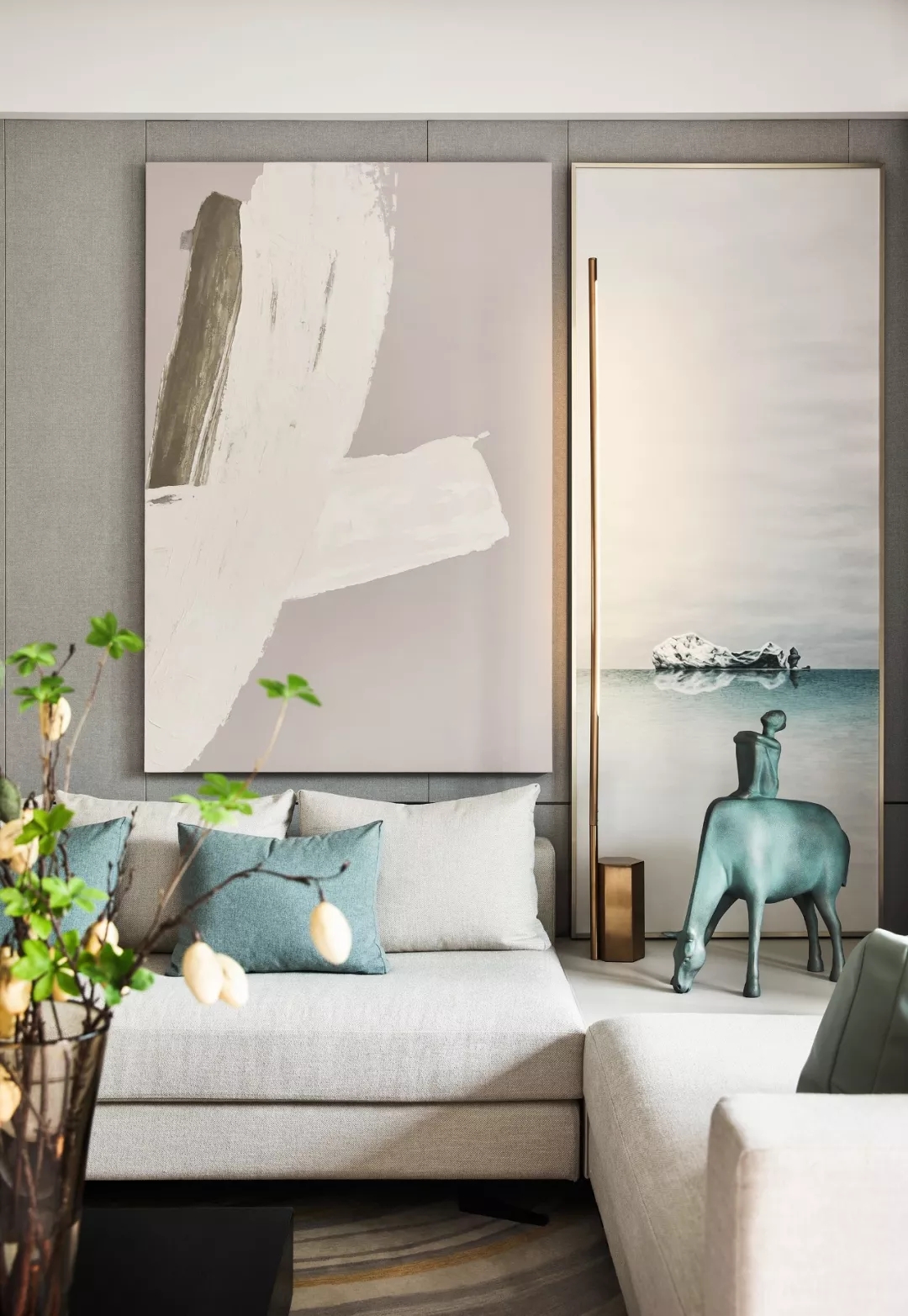 温柔不失高级的现代简约风住宅,住宅的现代简约主义风格