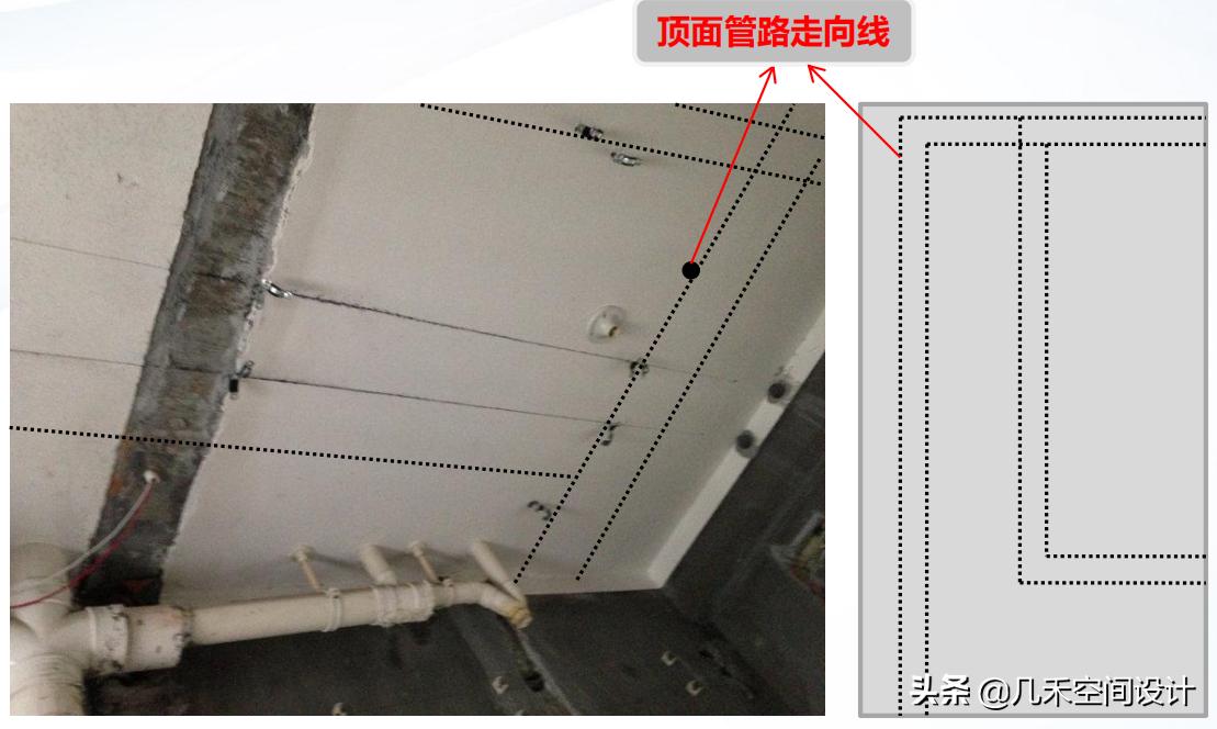 家装放线施工图片,装修木工工地看图放线