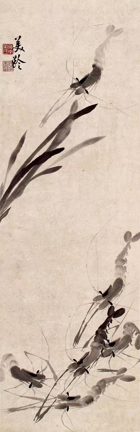 齐白石画虾换真虾,齐白石画虾的6只虾