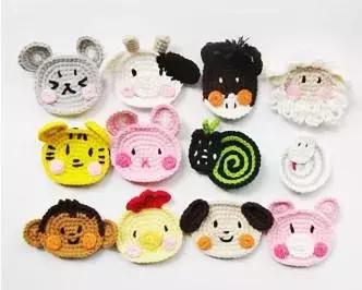 钩针钩的十二生肖图解,十二生肖钩针图解