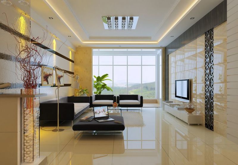 客厅地板砖怎么选择,客厅地板砖设计效果图大全