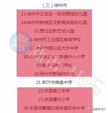 新沂市学校,新沂市新学校名单