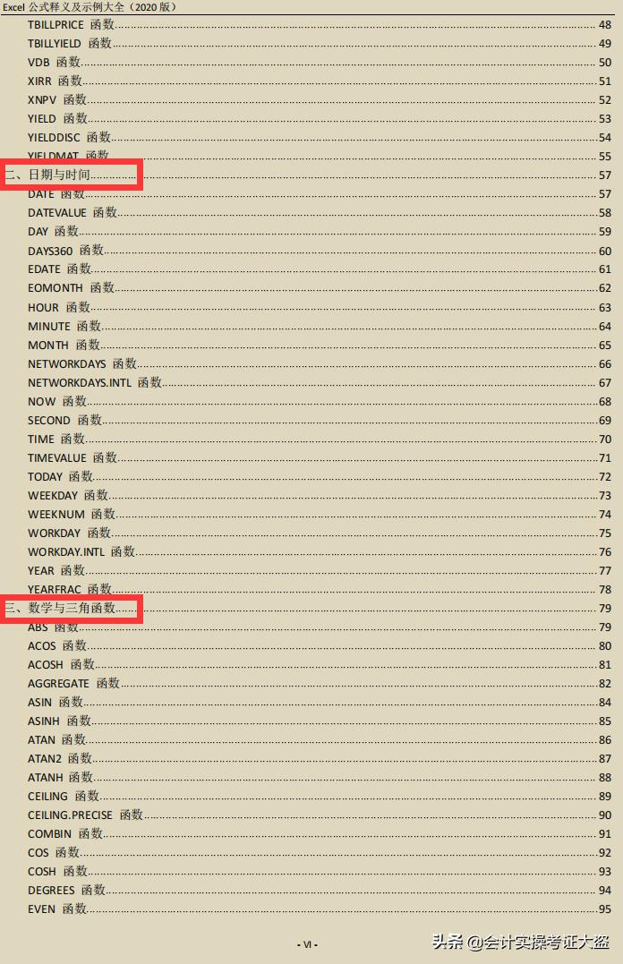 财务人员常用的21个excel函数公式,excel函数公式大全中文讲解