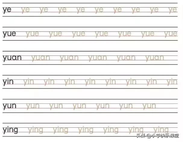 汉语拼音字母表正确书写一年级,一年级拼音字母表读法口诀笔顺