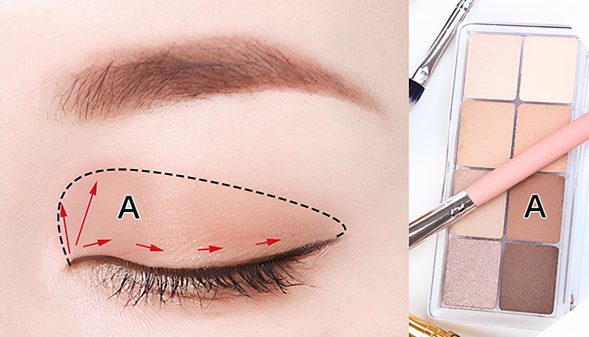 新手眼妆入门教程无工具,眼妆的正确画法和步骤