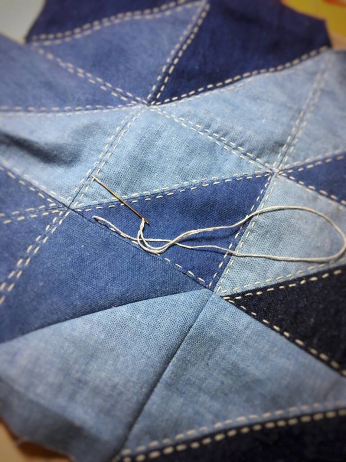 十字绣的平针回收针怎么绣,十字绣大面积不规则平针绣