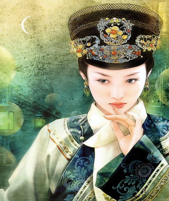 红颜如玉---德珍彩绘经典美女画