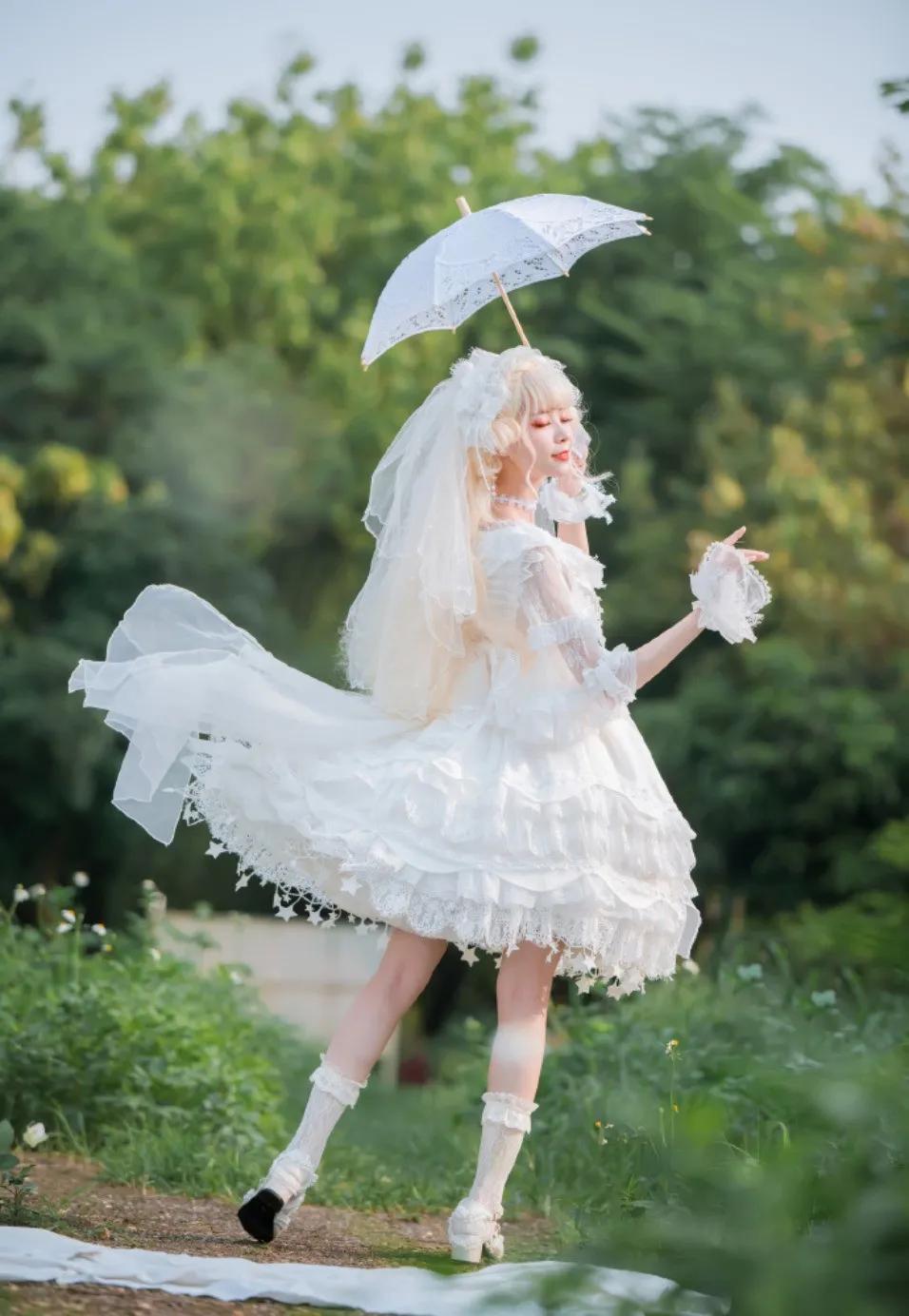 日常lo裙推荐素色花嫁,花嫁款lo裙