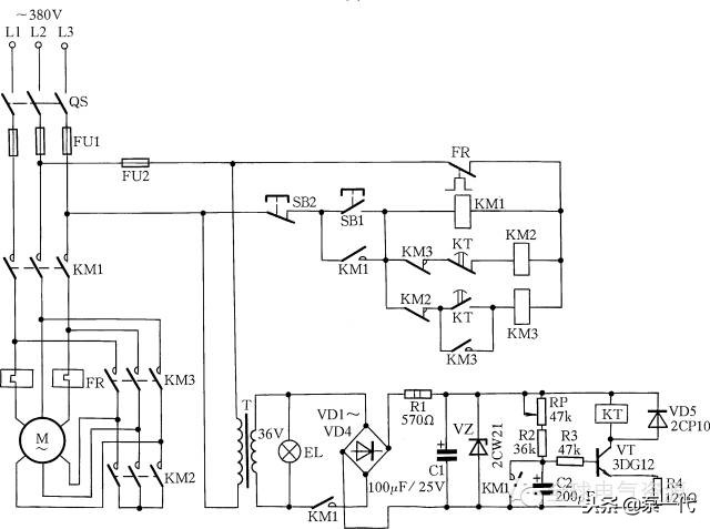 电动机星三角降压启动接线原理,星三角降压启动二次接线教学视频