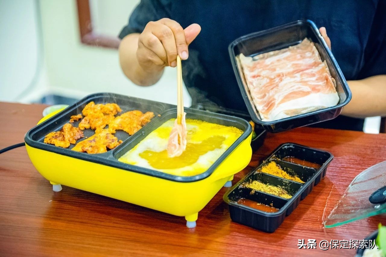 新市区烤涮一体火锅,保定烤涮一体自助小火锅