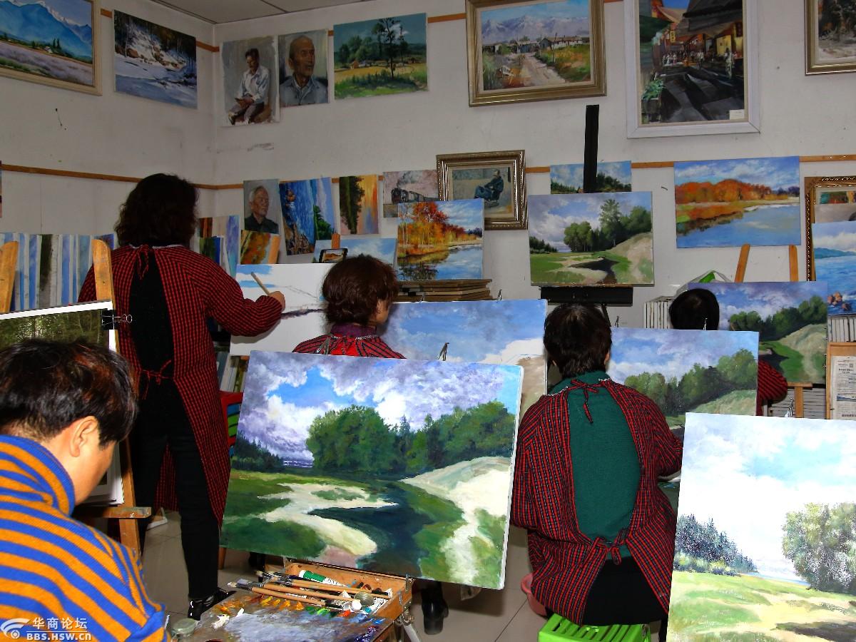 叶君川和他的老年油画班