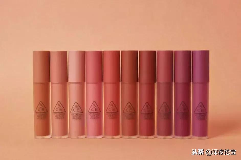 美妆3ce口红最火的几个色,韩妆口红3ce