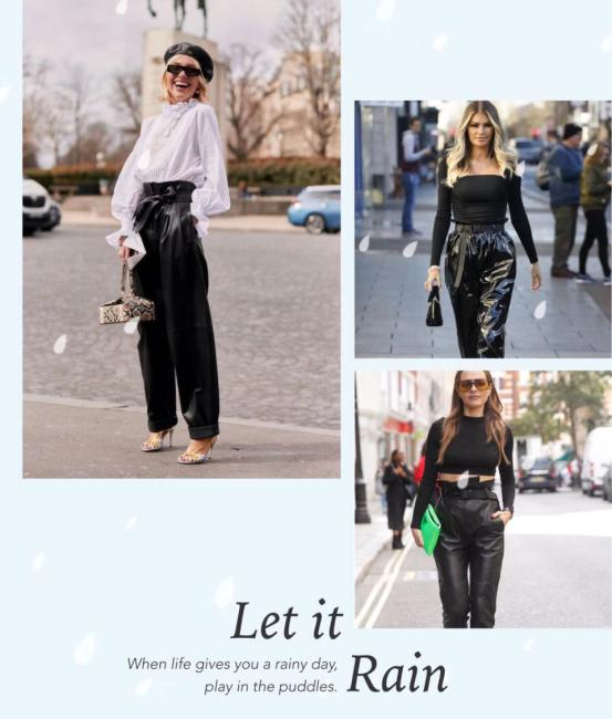 今年流行的纸袋裤怎么穿,新款流行好看显瘦百搭裤