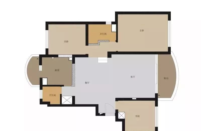 法式轻奢装修140平方横厅,145平法式轻奢风设计
