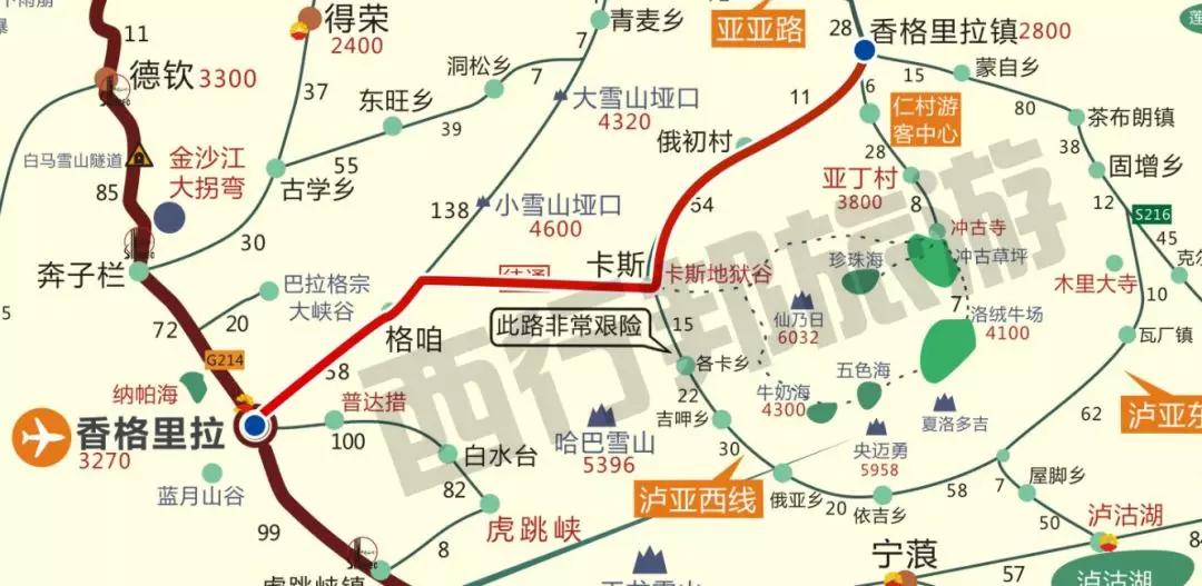 云南自驾5条最佳线路图,云南适合开车自驾的公路