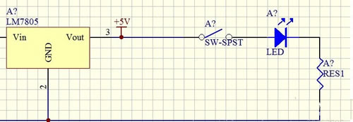 发光二极管交替闪烁电路图原理,2个发光二极管交替闪烁