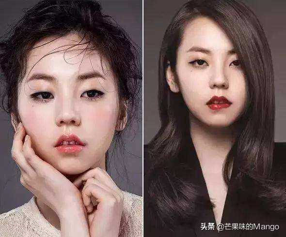 周冬雨单眼皮搭配,韩国单眼皮女明星眼妆金高银