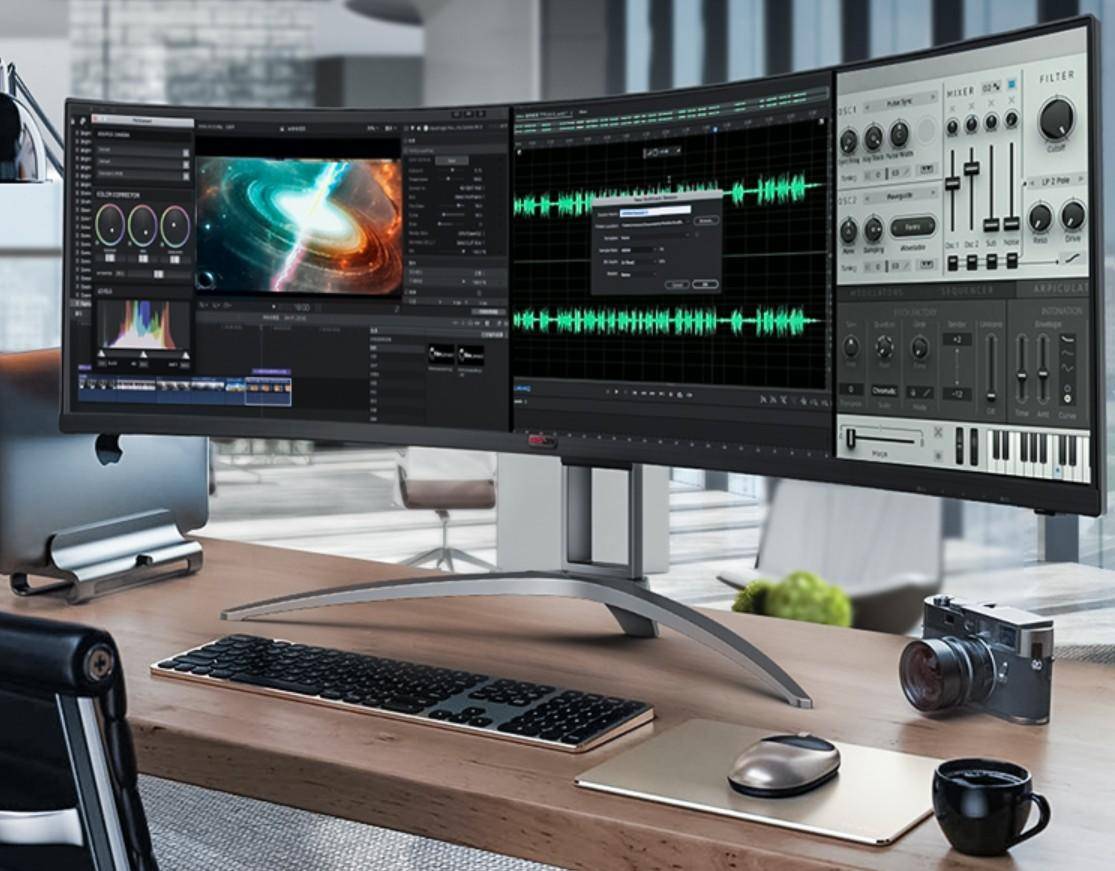 入门的曲面带鱼屏显示器推荐,40寸曲面屏显示器和带鱼屏