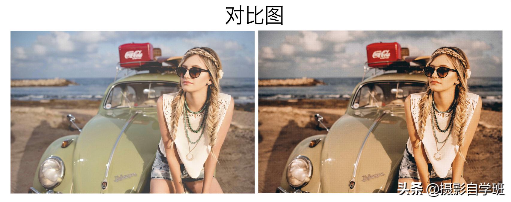 暗黑色调人像写真lr调色教程,夜晚暖色调lr照片调色