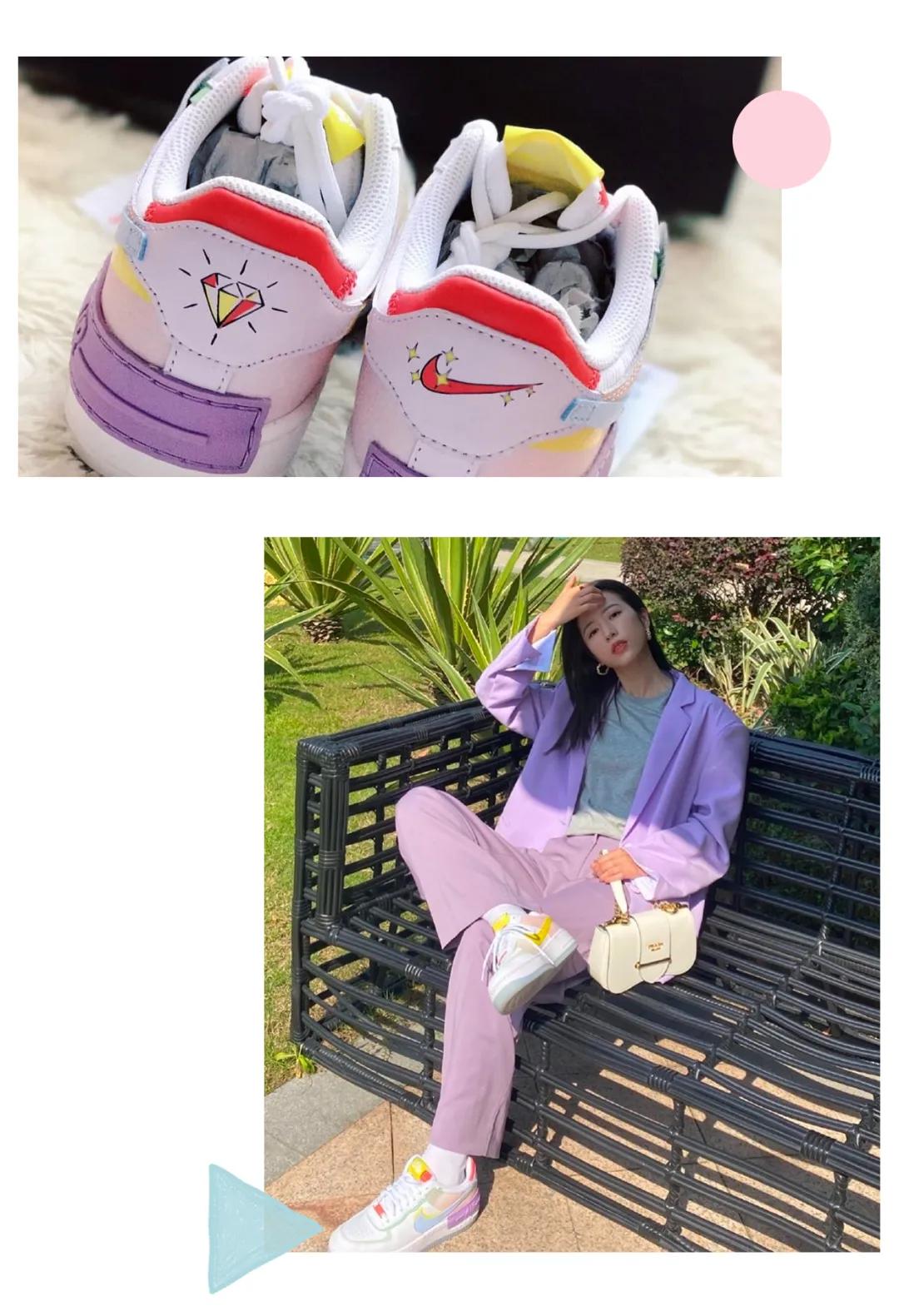 既好看又洋气的黑色运动鞋,超好看的运动鞋少女