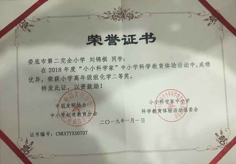 全国小小科学家决赛视频,2016年小小科学家获奖名单