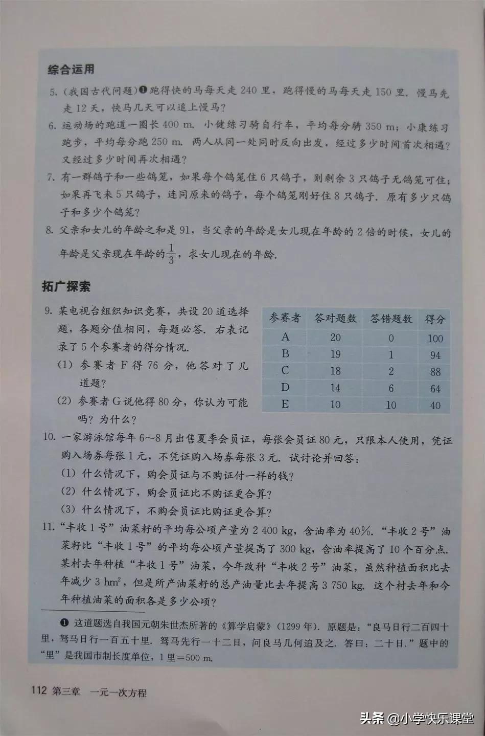 2020人教版7年级数学电子教材,2012人教版七年级数学电子课本