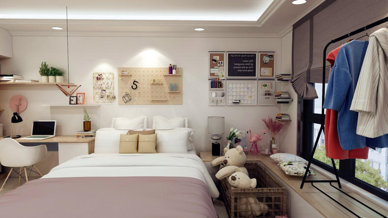 女生的房间凌乱,女孩子的凌乱卧室