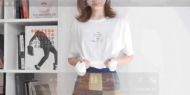 t恤下摆打结方法步骤抖音慢动作,教你一招t恤正确穿法