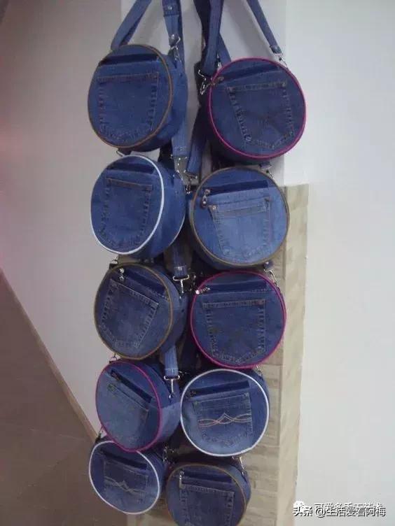 牛仔裤旧物改造手工制作小学生,废旧牛仔裤各种改造图解