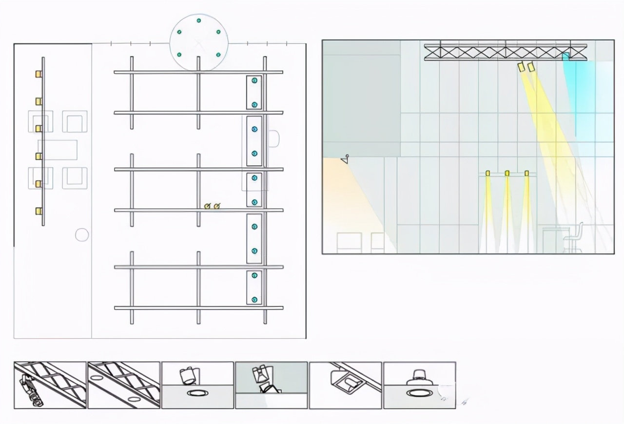 办公楼前照明灯设计,写字楼室内照明灯