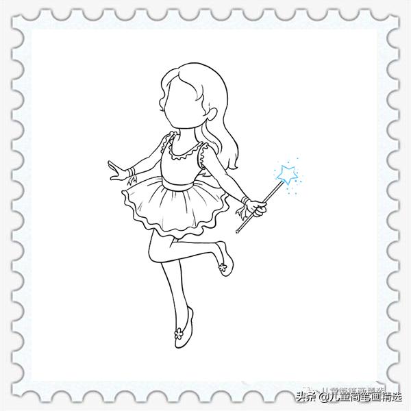 幼儿园小天使简笔画简单又漂亮,儿童天使简笔画怎么画