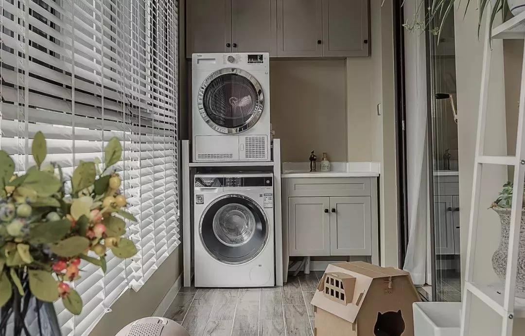 装修厨房可放洗衣机吗,洗衣机放客厅装修效果图