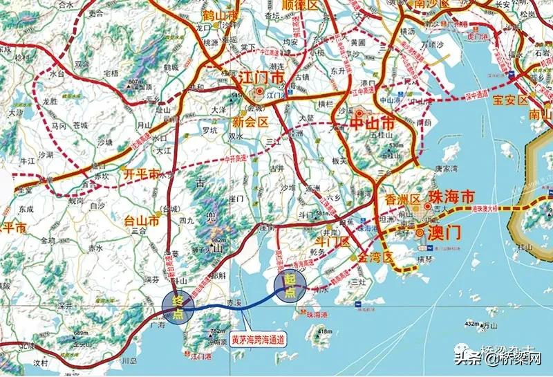 黄茅海跨海通道项目管理中心,黄茅海跨海通道施工进展