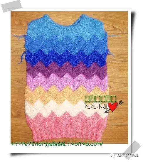 棒针镂空斜格花样,棒针织法各种教程