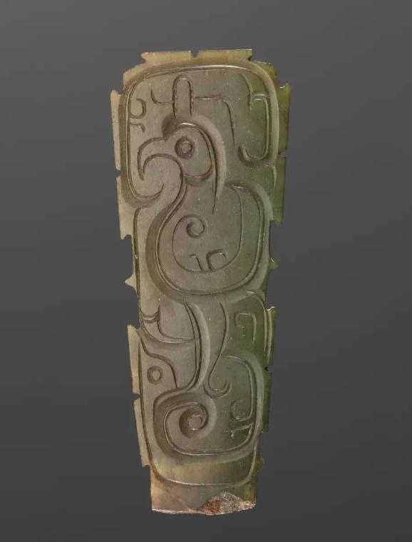 古玉凤鸟各时期特征,凤鸟图案的清代古玉