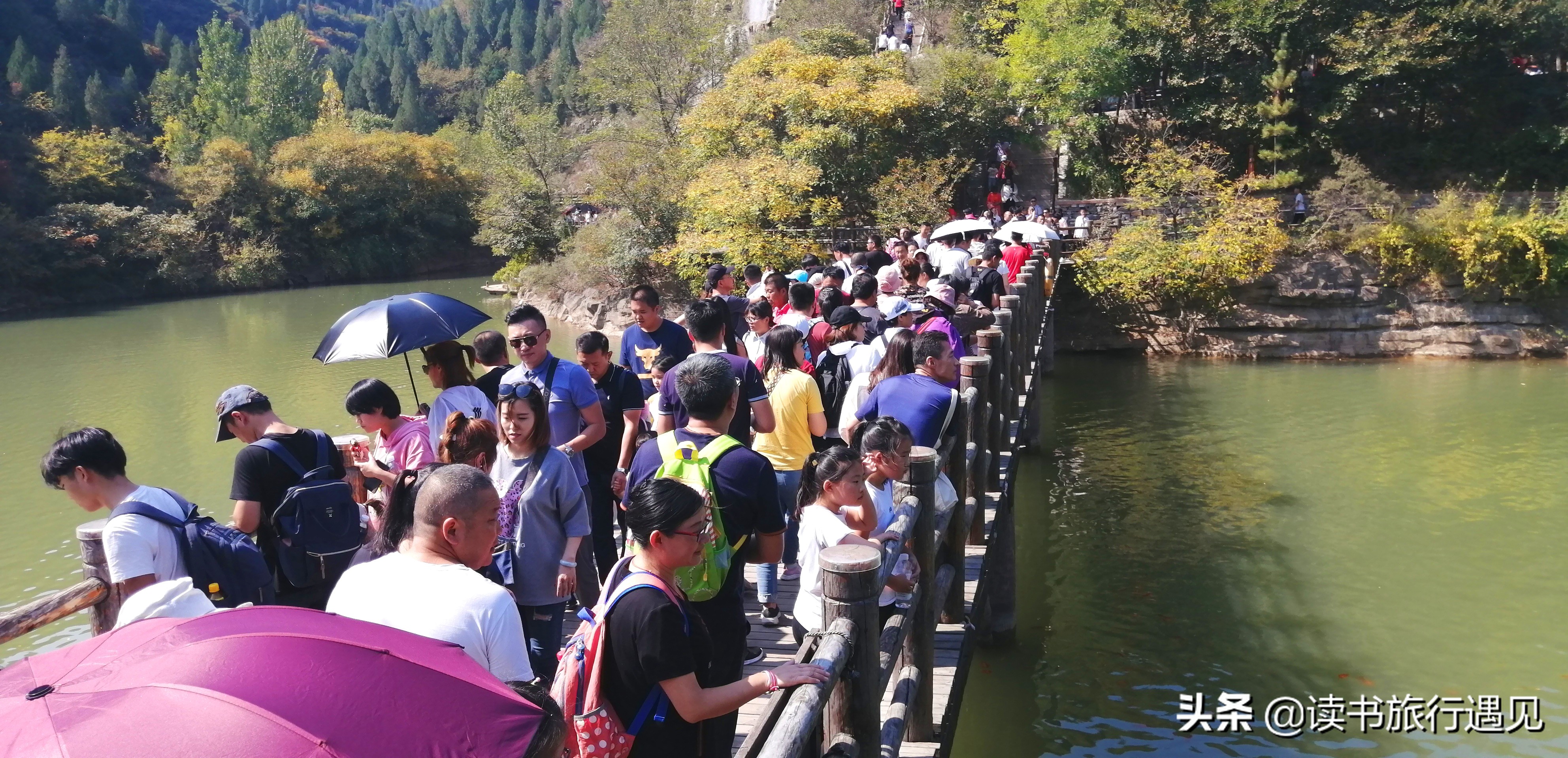 青州黄花溪秋色风景图片,潍坊青州的旅游景点黄花溪一日游