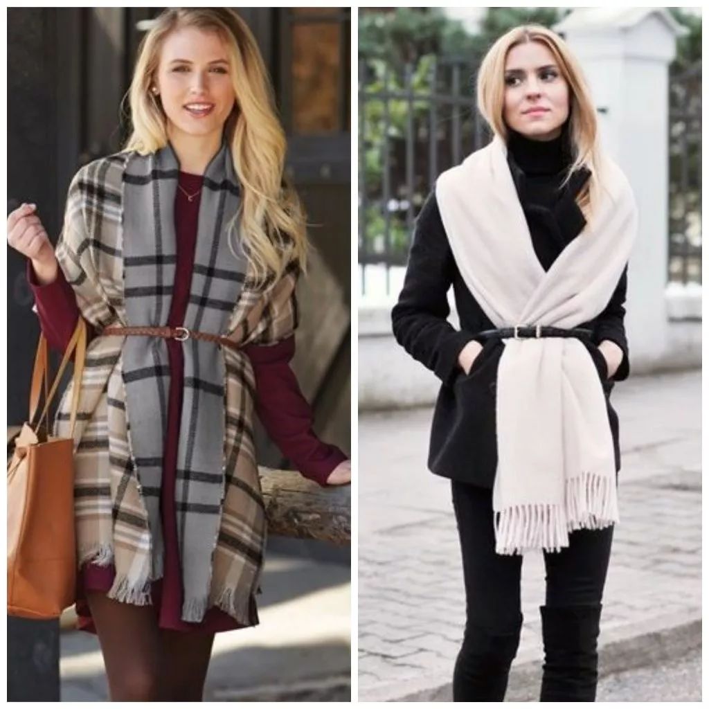 竹纤维百变围巾的108种围法,原来围巾是要这样绑的