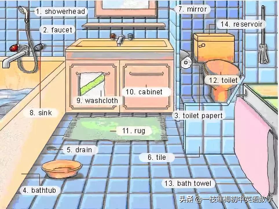 34张图教你记住英语中所有生活用词！