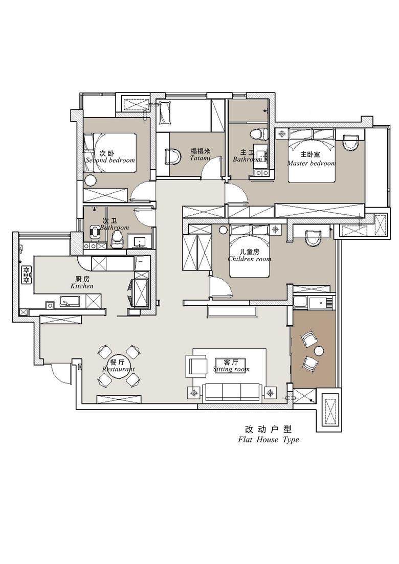 翠湖天地四期大平层装修设计,翠湖天地洋房装修风格