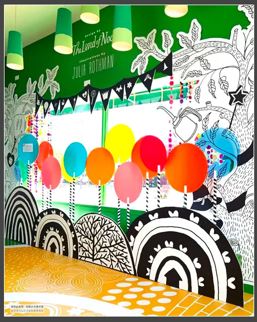 简单清新环创画,开学啦怎样布置教室才好看