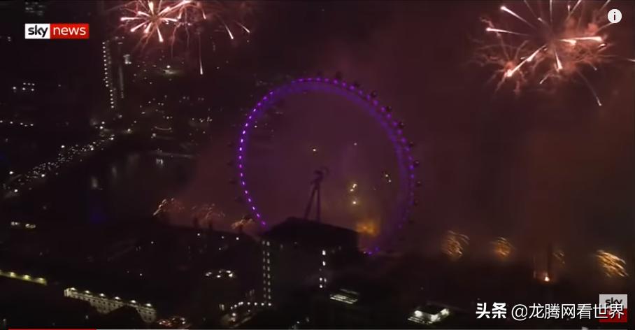 「龙腾网」英国通过燃放成千上万个烟花庆祝新年的到来