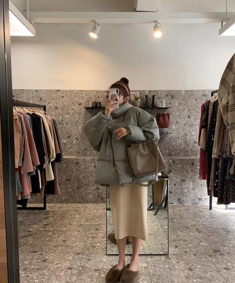 韩系欧尼风衣外套,韩国欧尼黑色大衣搭配