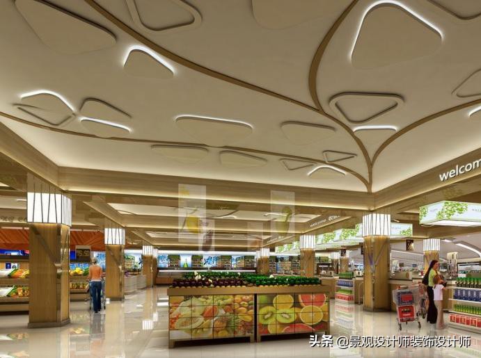 商场店铺设计案例图纸,超市设计图解大全